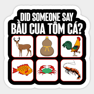 Did Someone Say Bau Cua Tom Ca? Vietnamese Board Game Sticker